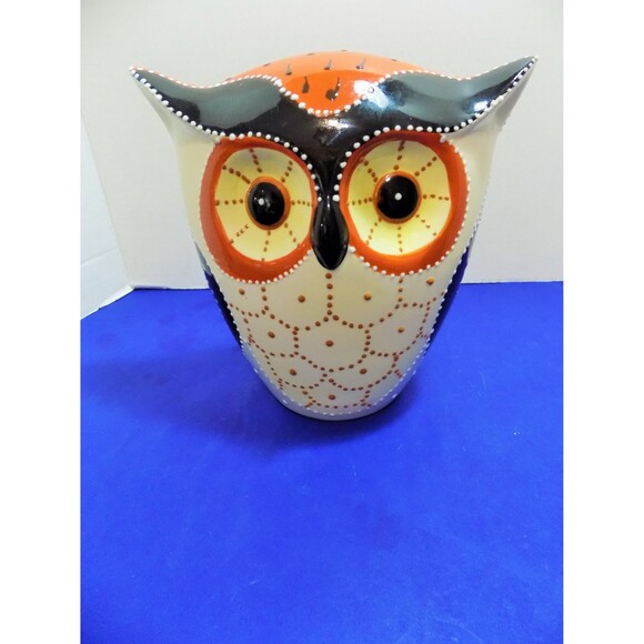 NEW Ceramic Modern Owl Figurine Statue Fall Decor - Picture 2 of 4